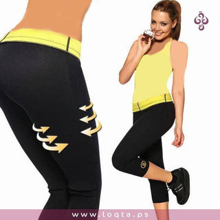 بنطلون حراري من Hot Shapers للتخلص من دهون البطن والأرداف والساقين للرجال والنساء - متجر لقطة