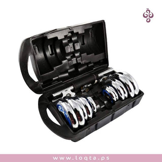 شنطة أوزان 20 كيلو لتدريبات القوة حلقات كروم أحجام مختلفة 2 بار مقاومة للصدأ