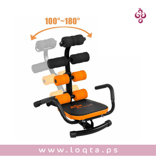 كرسي التمارين الرياضية من AB Rocketلتمارين البطن مريح للظهر والرقبة مقبض اسفنجي