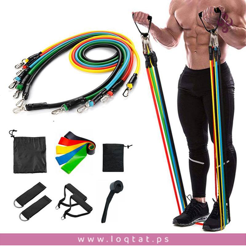 أحزمة التمارين من BHMS-SK01 عالية الجودة للتدريبات المنزلية و اليوغا 11 قطعة