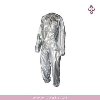 بدلة ساونا حرارية لاذابة الدهون لوزن مثالي وجسم رشيق بلوزة وبنطلون مقابض مطاطية - متجر لقطة