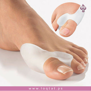 قطعة سيليكون لمعالجة انحراف اصبع القدم الكبير مريحة عملية زوج واحد