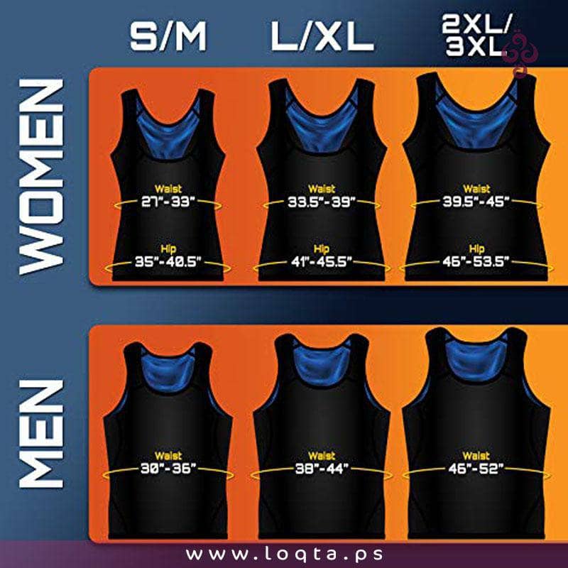 شباح ساونا حراري للرجال لجسم أكثر تناسق وحرق الدهون ألياف مرنة أكثر تعرق - متجر لقطة