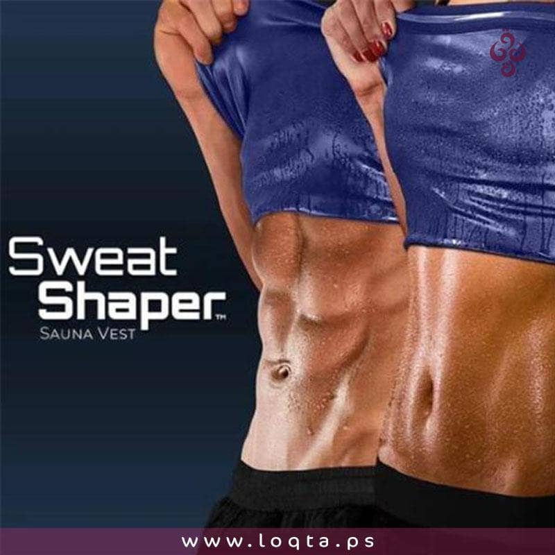 شباح رجالي ساونا للتعرق واذابة دهون البطن  والخصر سريع الجفاف ألياف مرنة - متجر لقطة