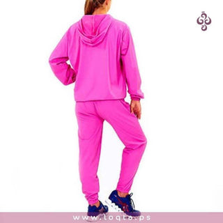 بدلة ساونا من  Sibote ST-2052 جاكيت بأكمام طويلة وسحاب مع بنطلون بمقابض مطاطية - متجر لقطة