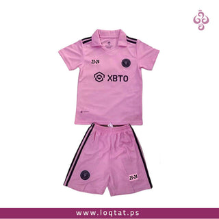 زي ميسي انتر ميامي الأساسي أصلي تيشيرت مع شورت أطفال ومحير