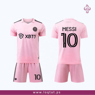 زي ميسي انتر ميامي الأساسي أصلي تيشيرت مع شورت أطفال ومحير