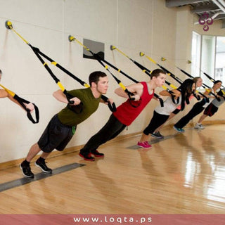 حبل TRX لأداء التمارين الرياضية نحت الجسم تخفيف وزن تحسين المرونة سهل التثبيت - متجر لقطة