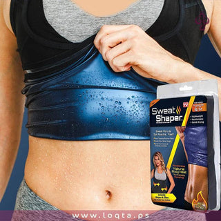 شباح ساونا لتنحيف منطقة البطن والخصر نسائي من ألياف مرنة أكثر تعرق مريح - متجر لقطة