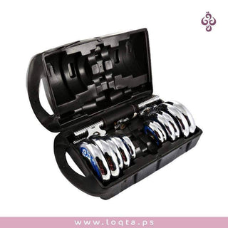 شنطة أوزان 30 كيلو 1 بار مع أوزان مختلفة مقبض آمن من الانزلاق مقاومة للصدأ