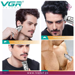 ماكينة حلاقة رجالي  من VGR V-071 لحلاقة الرأس والذقن شفرة دقيقة مقاومة للصدأ