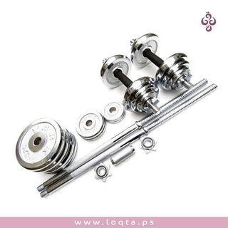 شنطة أوزان 50 كيلو أحجام مختلفة من الكروم لأداء تدريبات القوة مقاومة للصدأ