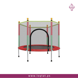 ترامبولين ميني ممتع مع شبك جانبي حماية لأجواء من المرح واللعب ومنشط للجسم