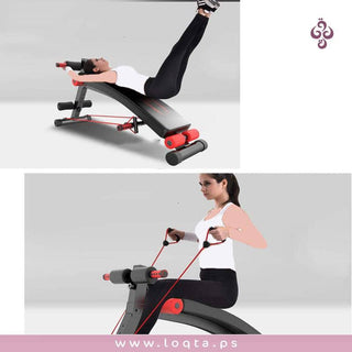 جهاز اللياقة البدنية مقعد جلوس ثبات عالي ومتانة مقبض عكسي وسادة خلفية - متجر لقطة