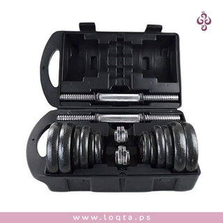 -كروم شنطة أثقال 20 كيلو مقاومة للصدأ بدوائر حديدية و أوزان مختلفة