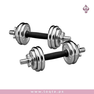 شنطة أوزان 20 كيلو لتدريبات القوة حلقات كروم أحجام مختلفة 2 بار مقاومة للصدأ