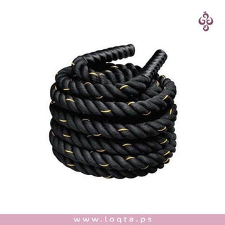 حبل تدريبات القوة عريض متين لتقوية العضلات وحرق الدهون قبضات مطاطية - متجر لقطة