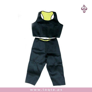 بدلة حرارية قطعتين نسائية للرياضة لحرق الدهون والحصول على جسم مثالي انسيابي - متجر لقطة