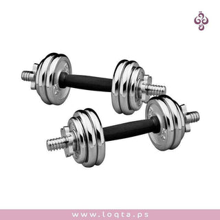 -كروم شنطة أثقال 20 كيلو مقاومة للصدأ بدوائر حديدية و أوزان مختلفة