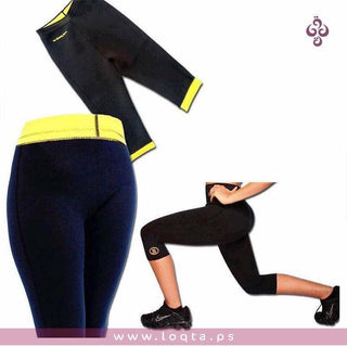بنطلون حراري من هوت شيبرز للتخلص من البطن ودهون الأرداف والساقين تعرق أكثر - متجر لقطة