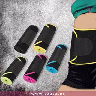 حزام البطن والخصر الحراري لرسم الجسم وحرق الدهون جيب خاص للموبايل استخدام يومي - متجر لقطة