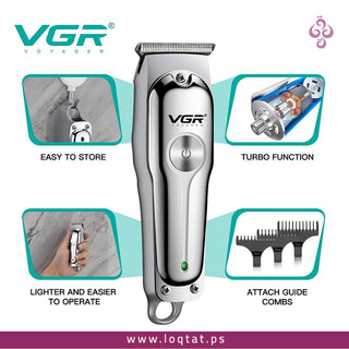 ماكينة حلاقة رجالي  من VGR V-071 لحلاقة الرأس والذقن شفرة دقيقة مقاومة للصدأ