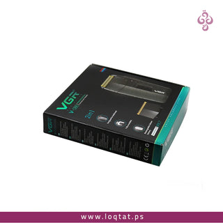 ماكينة حلاقة وتنعيم رجالي VGR  V-086 للشعر واللحية قابلة للشحن محرك قوي