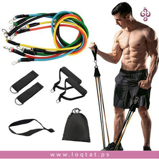 أحزمة تمارين قابلة للتعديل من BHMS لتدريب عضلات الجسم 5 ألوان مختلفة