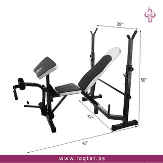 بنش رياضي لأداء تمارين اللياقة البدنية  تصميم شديد التحمل قابل للطي