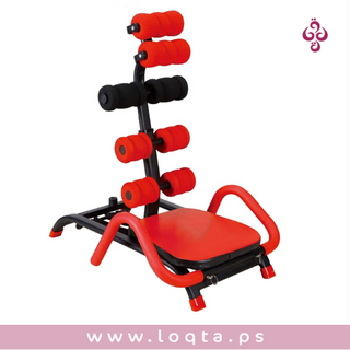 كرسي التمارين الرياضية من AB Rocketلتمارين البطن مريح للظهر والرقبة مقبض اسفنجي