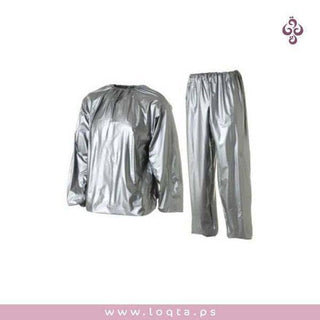 بدلة ساونا حرارية لاذابة الدهون لوزن مثالي وجسم رشيق بلوزة وبنطلون مقابض مطاطية - متجر لقطة