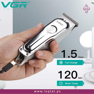 ماكينة حلاقة رجالي  من VGR V-071 لحلاقة الرأس والذقن شفرة دقيقة مقاومة للصدأ