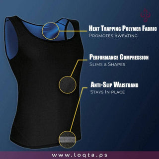 شباح ساونا لتنحيف منطقة البطن والخصر نسائي من ألياف مرنة أكثر تعرق مريح - متجر لقطة