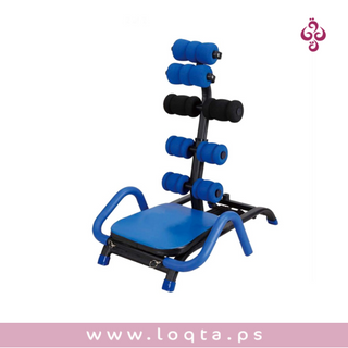 كرسي التمارين الرياضية من AB Rocketلتمارين البطن مريح للظهر والرقبة مقبض اسفنجي