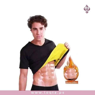 بلوزة رجالي حرارية بمنطقة البطن والجوانب لرسم الجسم والتخلص من دهون البطن - متجر لقطة