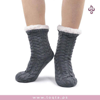 جوارب شتوية دافئة ومريحة جدا صوف ناعم ومبطن فرو موديلات عصرية ون سايز - متجر لقطة