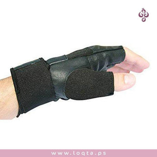 زوج من قفازات الجيم ورفع الأثقال للرياضيين حشوة لحماية مضاعفة حماية الأصابع وكف اليد - متجر لقطة