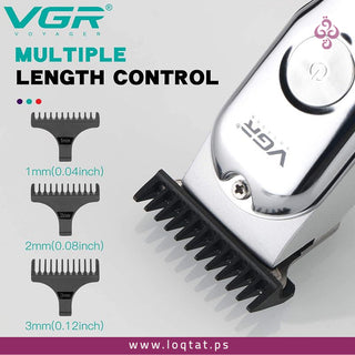 ماكينة حلاقة رجالي  من VGR V-071 لحلاقة الرأس والذقن شفرة دقيقة مقاومة للصدأ