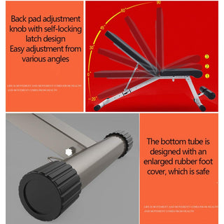 بنش تمارين رياضية لممارسة تمارين الأثقال قابل للطي فولاذ قوي