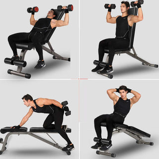 بنش تمارين رياضية لممارسة تمارين الأثقال قابل للطي فولاذ قوي