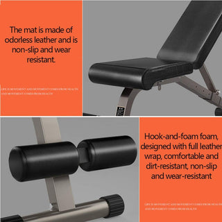 بنش تمارين رياضية لممارسة تمارين الأثقال قابل للطي فولاذ قوي