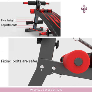 جهاز اللياقة البدنية مقعد جلوس ثبات عالي ومتانة مقبض عكسي وسادة خلفية - متجر لقطة