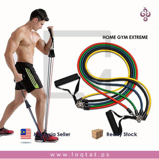 أحزمة التمارين من BHMS-SK01 عالية الجودة للتدريبات المنزلية و اليوغا 11 قطعة