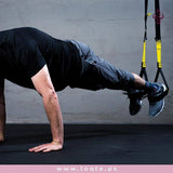 حبل TRX لأداء التمارين الرياضية نحت الجسم تخفيف وزن تحسين المرونة سهل التثبيت - متجر لقطة