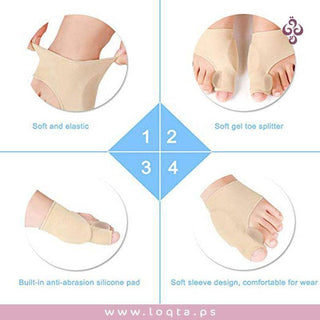 زوج من ضاغط القدمين لتخفيف آلام مشط القدم مع قطعة سيليكون لتقليل الاحتكاك - متجر لقطة