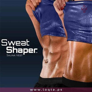شباح رجالي ساونا للتعرق واذابة دهون البطن  والخصر سريع الجفاف ألياف مرنة - متجر لقطة