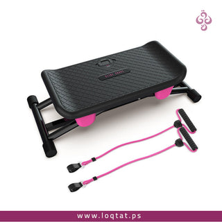 ستيبر التوازن قابل للانزلاق متعدد الاستخدامات لتمرين كامل للجسم مع أشرطة مرنة