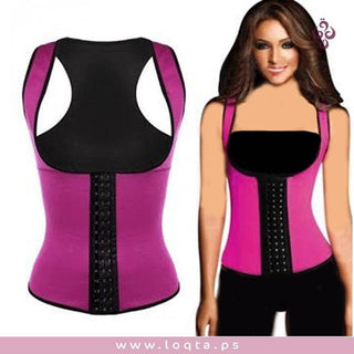 مشد كولومبي 6501حراري نسائي للتخلص من دهون البطن ورسم الخصر حمالات كتف - متجر لقطة