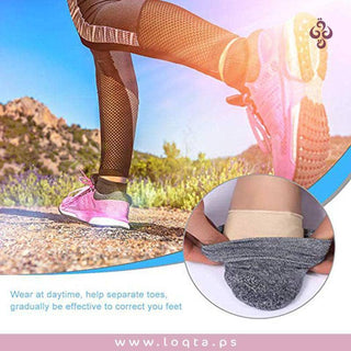 زوج من ضاغط القدمين لتخفيف آلام مشط القدم مع قطعة سيليكون لتقليل الاحتكاك - متجر لقطة