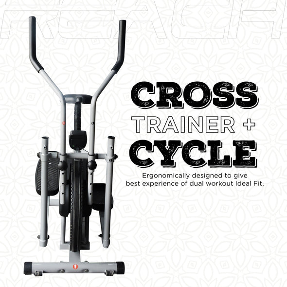 جهاز أوربتراك دراجة بيضاوية مزودة بمقبض تمرين كامل الجسم  دواسة سلسة